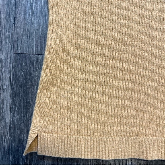 TSE Cashmere Silk Scoop-Neck Tank Top Sleeveless Knit Sweater Low Cut Size L - Picture 6 of 8